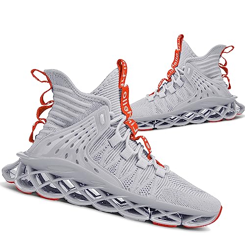 Image of Hello MrLin Men's Running Shoes Non Slip Athletic Tennis Walking Blade Type Sneakers Hip Hop