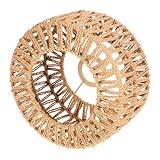 Toyvian Pantalla Lámpara Techo Vintage Cuerda Natural Cubierta Rústica para Lámpara Colgante Pequeño para Salón Restaurante y Oficina