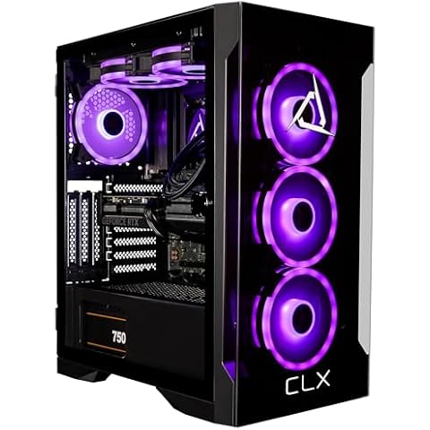 CLX Gaming PC - Intel Core i7 14700KF 3.4GHz, GeForce RTX 4070 Super, 1TB NVMe M.2 SSD, 32GB DDR5 RGB Memory, 240mm AIO, WiFi, Windows 11 Home, Black Cover