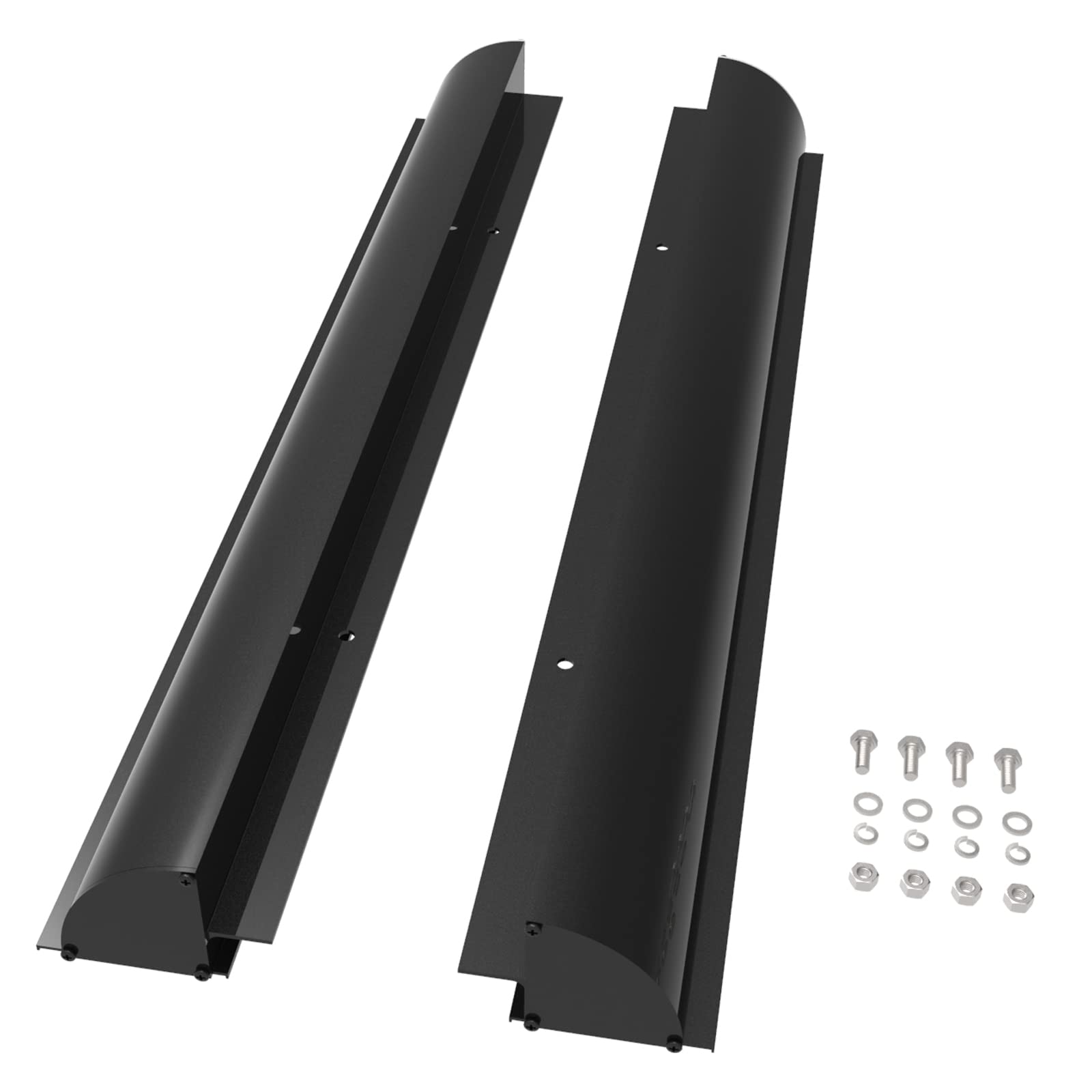 enjoy solar Staffa per pannello solare in alluminio da 670 mm, guida per tetto di contenimento in nero con fori preforati, ideale per camper caravan barca