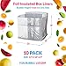 ABC PACK & SUPPLY 10 Pack Silver Foil Insulated Box Liners 12 x 10 x 9 inches. Shipping Boxes for Frozen Food, Odorless Insulated Containers. Leakproof Cold Shipping Boxes for Frozen Fish, Meat