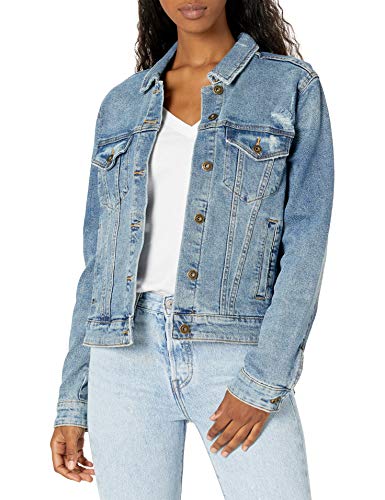Ella Moss womens Classic Denim Jean Jacket, Bardot, X-Large US