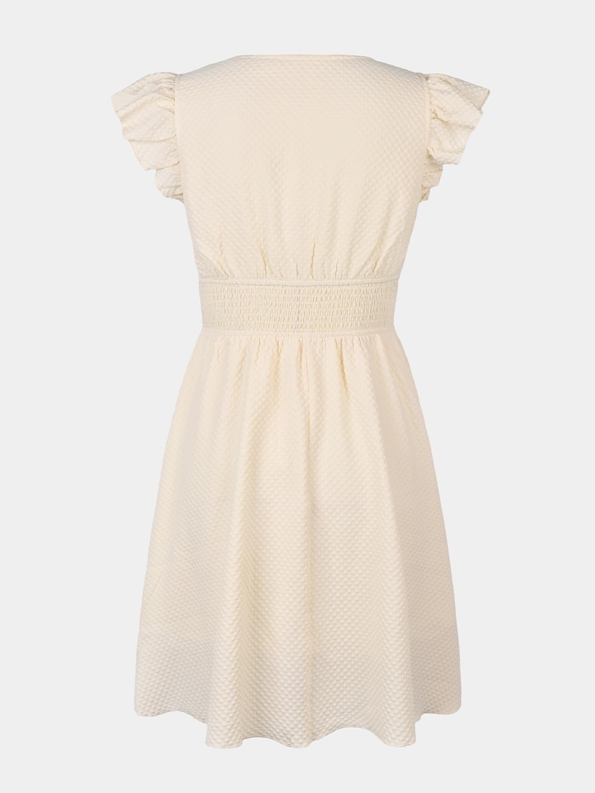 CUPSHE Robe d'été décontractée à manches évasées et col en V pour femme