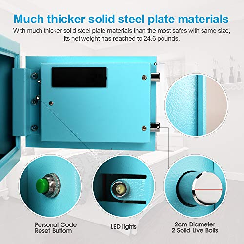 image for TIGERKING Digital Electronic Security Safe Box Bigger Size,More Storag