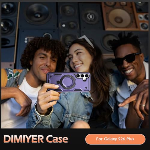 Image of for Samsung Galaxy S26 Plus Case Magnetic with stand, with Mag-Safe, with Screen Protector, Wireless Charging, Shockproof for Samsung S26 Plus 5G Phone Case, Ring Holder Cover for Samsung S26 Plus