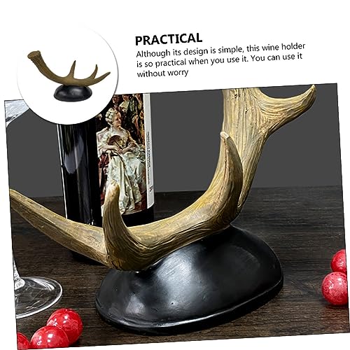 Soporte robusto para botellas de vino de resina miniatura 4