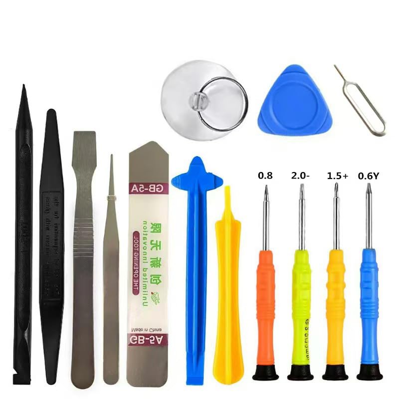 14Pcs Mobile Repairing Tool Kit,Mobile Repair Tool Kit Set with Pry Tools and Screwdrivers, DIY Electronics Repair Kit for Mobile Phone, Laptop, Tablet-picture-15