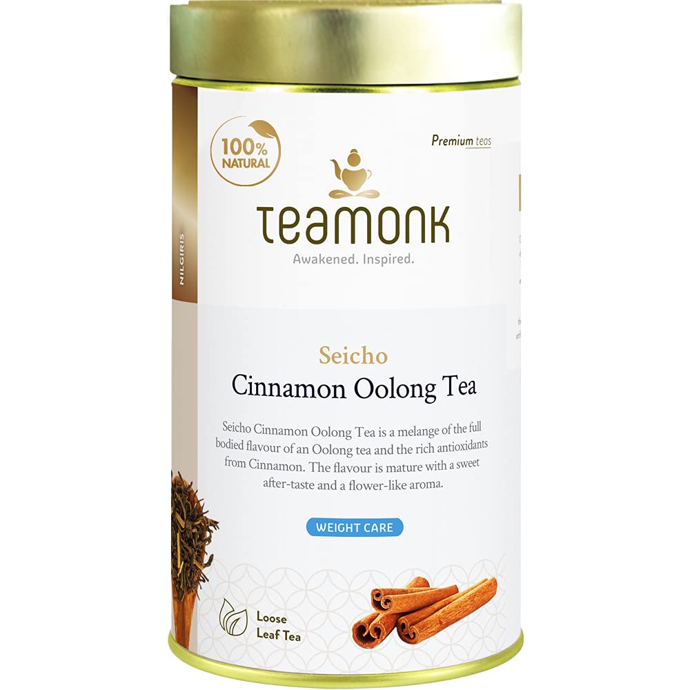 Seicho High Mountain Cinnamon Oolong Tea Loose Leaf (Makes 75 Cup) - 150gm Bag. Helps Lose Weight Fast. Boosts Metabolism. Works as Sugar Free Detox Tea.