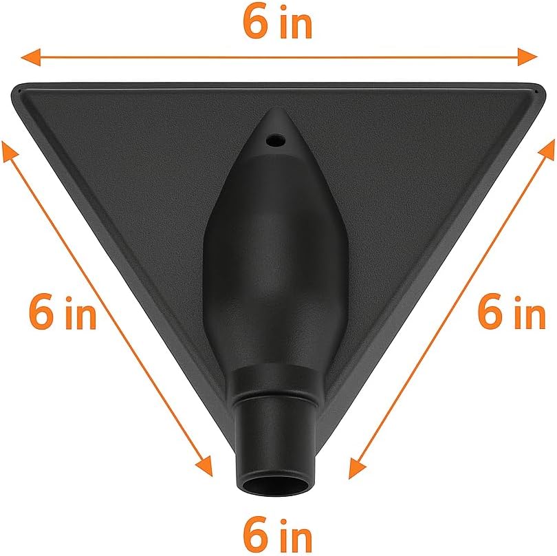 Maresh Products Triangular Water Filter for Utility Transfer Pumps, Fits MP-070755 & MP-110182, Compatible with Drummond & Wayne, 6" Sides, Friction Fit to Garden Hose, SKU 070719 image 3