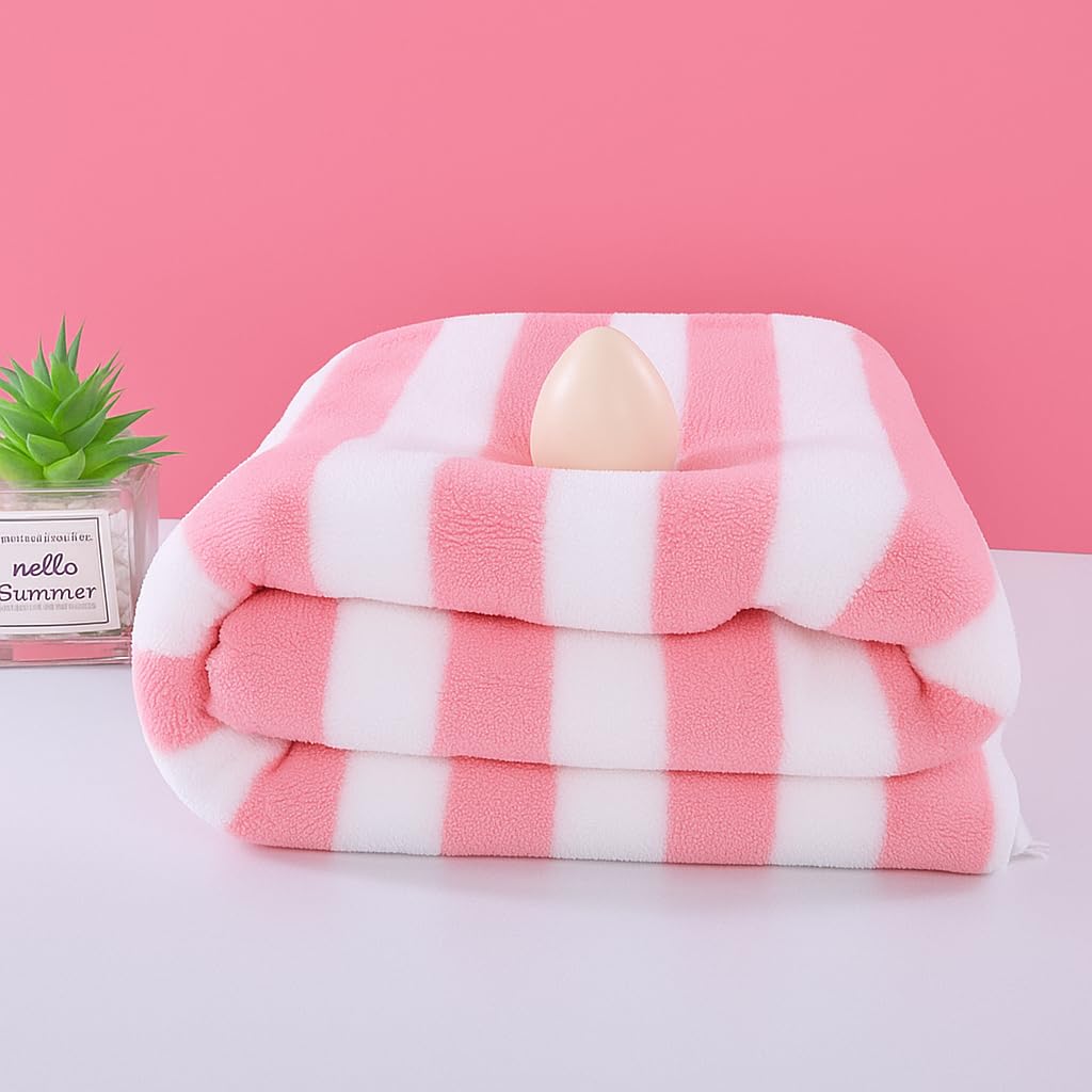 Premium Microfiber Bath Towel Combo – Pink, Brown, Purple & Blue | Super Soft, Quick Dry, Ultra Absorbent, Lightweight | Ideal for Home, Gym, Travel & Sports (Pink)-image-16