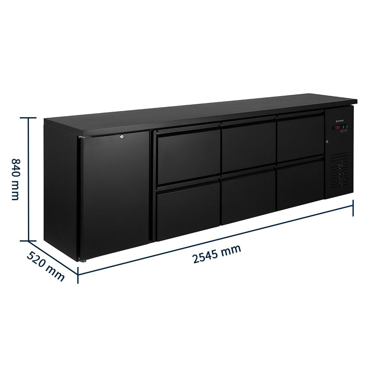 GastroHero ECO Refrigerated Bar Back 1/6 | CHR Catering Supplies