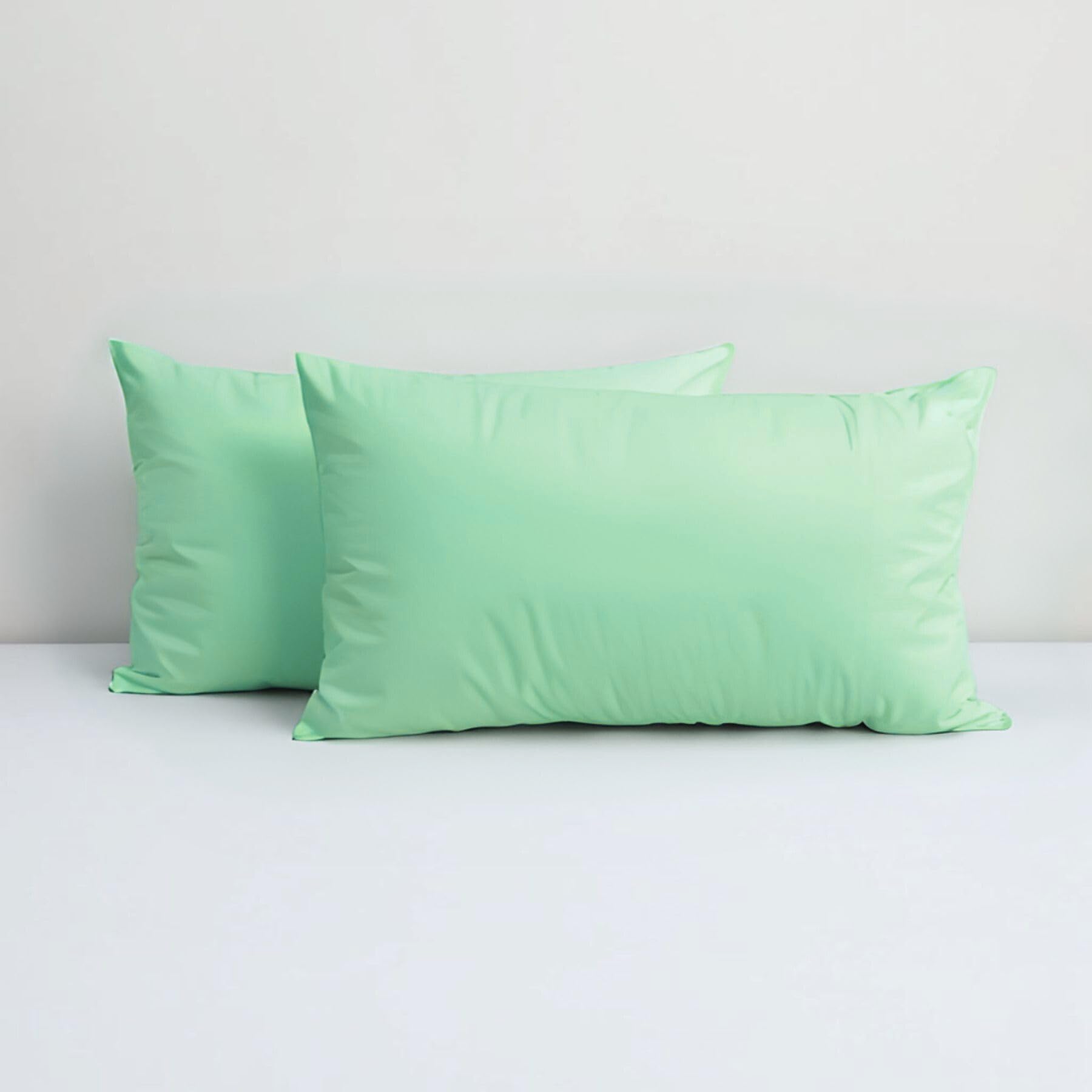 Home Prides 100% Cotton Pillowcases - 200 Thread Count (Foam Green, Standard - 50 x 76 cm)
