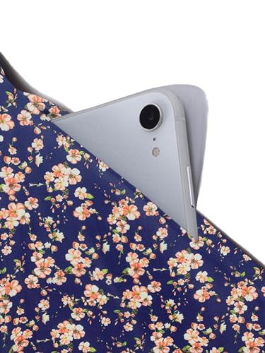 Image of Women's 2026 Fit and Flare Dress Summer Casual Elegant Vintage Floral Printed Work Party A-line Dress with Pockets 162