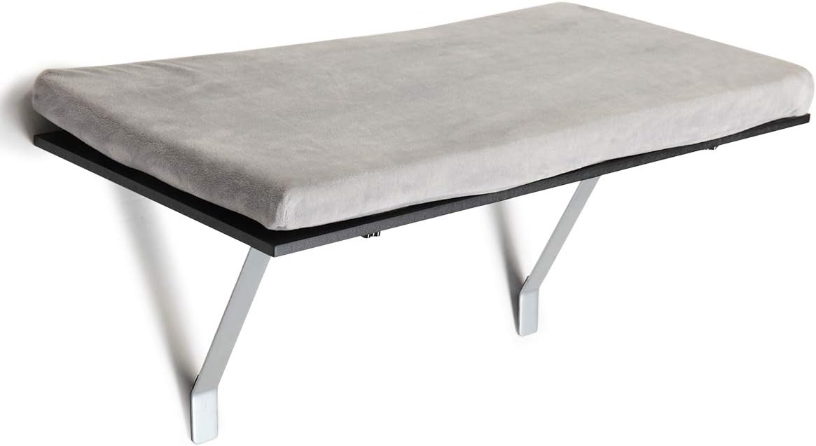 Adigyco Cat Perch Window Mounted Shelf Bed with Velvet