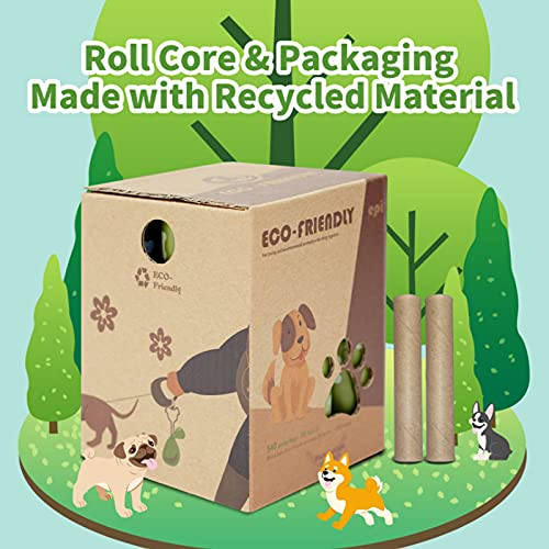 Image of Dog poop bag, super thick dog trash bag, suitable for dog poop, biodegradable dog poop bag, strong dog bag, lavender scented eco-friendly dog bag, 135 bags
