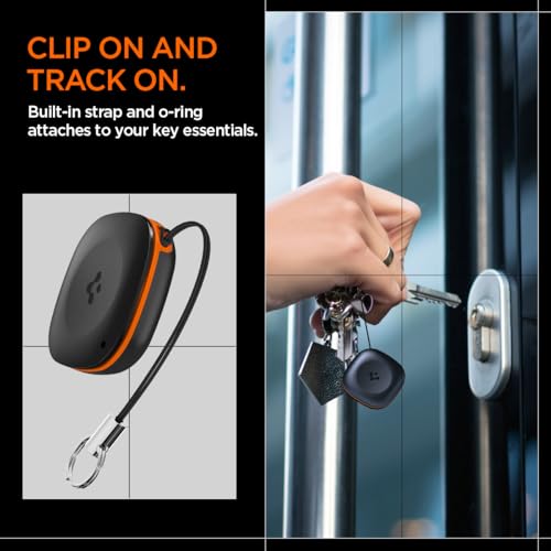 Image of Spigen Tag Me Bluetooth Tracker Item Finders with Apple Find My (iOS Only) Track Your Keys, Wallet, Luggage, Backpack, Super Lightweight with Lanyard - 4 Pack