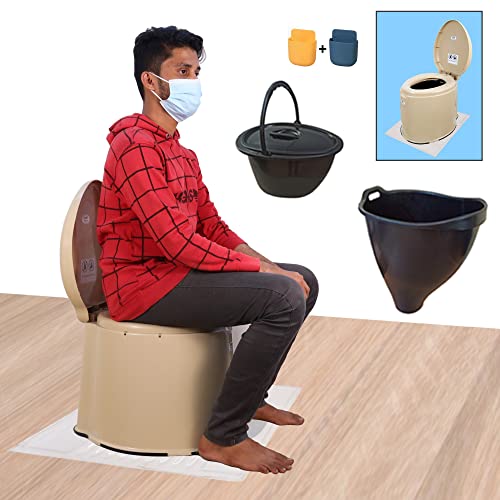 Image of European Standard Portable Western Toilet For Elders And Disabled People (Wt03) - Plastic