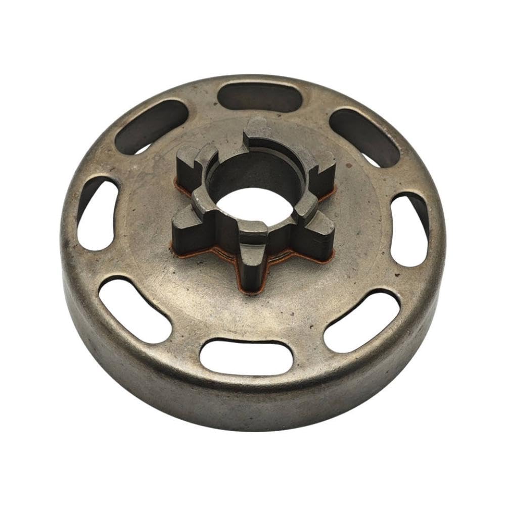 Piñón de embrague de tambor de embrague de 3 8 pulgadas y 6 dientes, pieza de repuesto compatible con herramientas de jardín de motosierra 135 140 135E 140E 578257101
