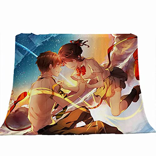 Couverture flanelle garçon animé 150x200cm plaid microfibre doux pour lit