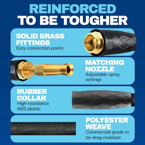 Bionic-Flex-Flexible-Garden-Hose-50-Ft-Water-Hose-50-Ft-Lightweight-Weatherproof-Garden-Hoses-50-Ft-Garden-Hose-with-500-PSI-Kink-Free-Manguera-de-Agua-Flexible-As-Seen-on-TV