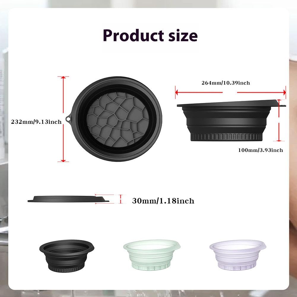 Bol pour le visage pour glace, lavabo pliable en silicone à refroidissement rapide avec bac à glaçons intégré, bol de bain à glace pour le visage, lavabo portable pour soulager les gonflements