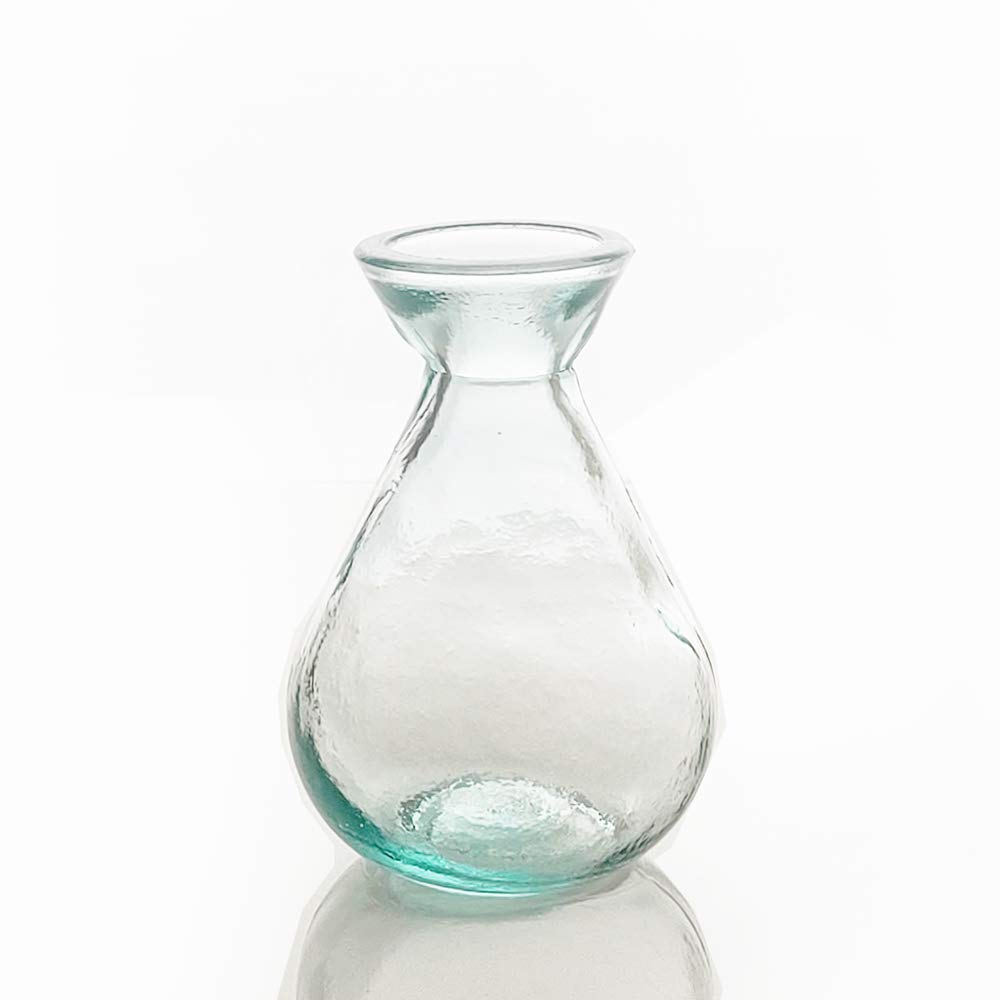 Grehom Recycled Glass Bud Vase (Set of 2) - Classic (Clear);10 cm Vase