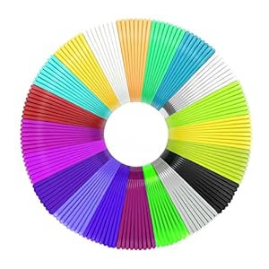 3D Pen Filament Refills PLA, MISDUWA 20 Colors 1.75mm 16.4 Feet per Color Total 328 Feet 3D Printing Pen Filament 3D…