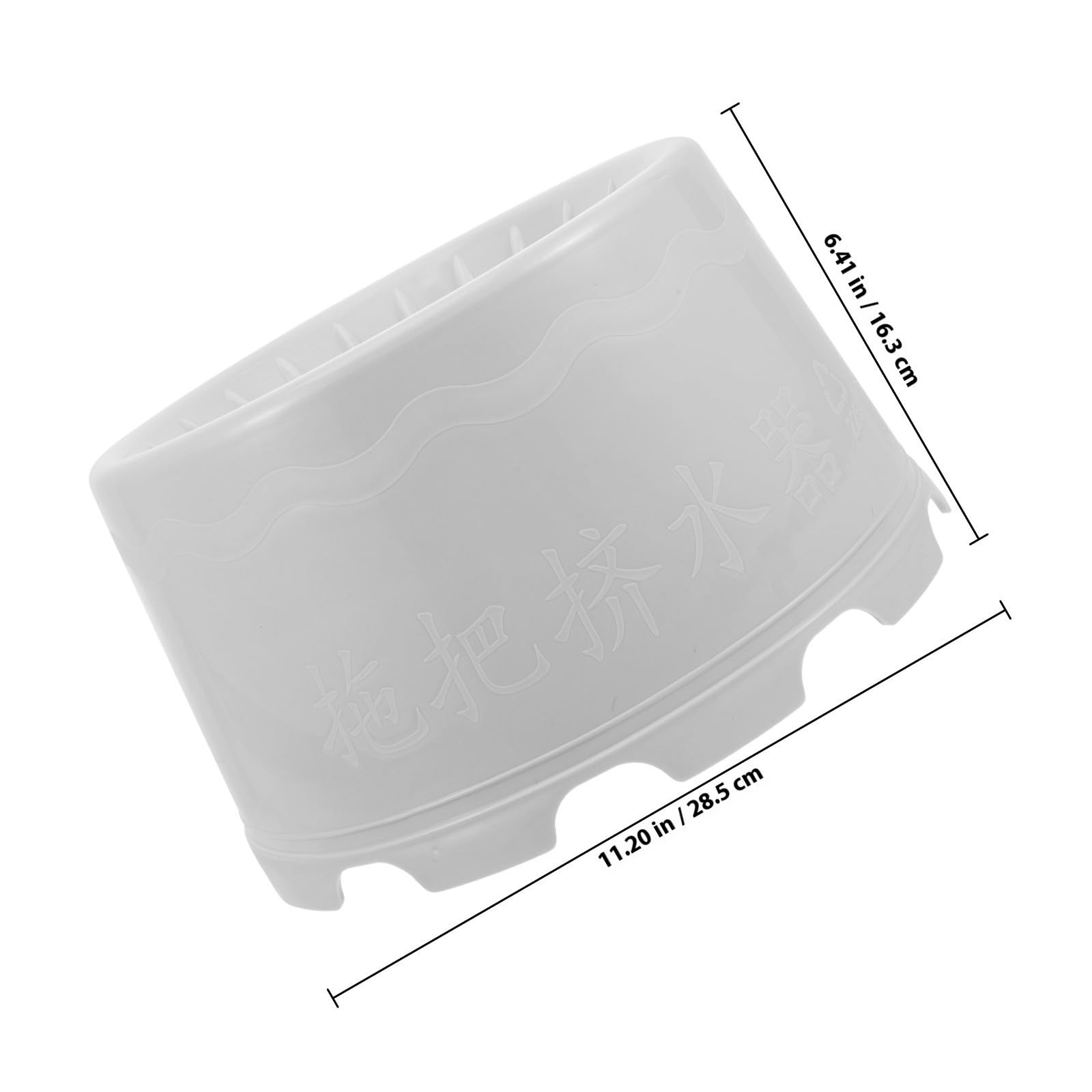 Cubo para Trapeador de Plástico con Drenaje y Orificios Múltiples, Cesta para Secar Trapeadores, Adecuado para Limpieza en Baño y Escurrido