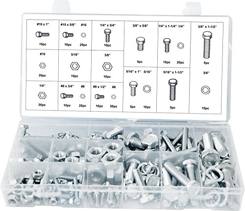 Swordfish 31940-240pc Nut, Washer and Bolt Assortment