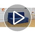 Folding Sofa Bed, Convertible Sleeper Chair with Pillow, High Density Memory Foam Fold Out Couch, Foldable Mattress Futon Sofa for Living Room/Dorm/Guest Use/Apartment/Home Office