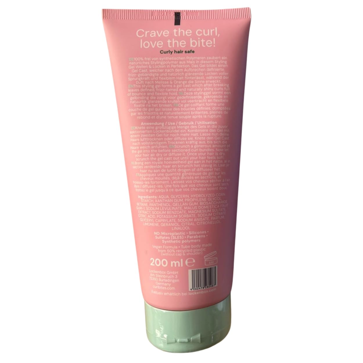 Volume & Hold Scrunching Gel - Mittelstarker Halt & Volumen für Wellen und Locken - Ohne zu Verkleben– mit Maissträrke & Apfelextrakt – veganes Lockengel für springende Locken