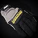 Ironclad Heavy Utility Work Gloves HUG, High Abrasion Resistance, Performance Fit, Durable, Machine Washable, (1 Pair), MEDIUM, Black & Grey