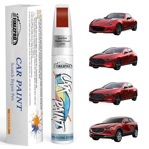 Image of 41V Soul Red Metallic Tricoat Touch Up Paint for Mazda Color Exact Match