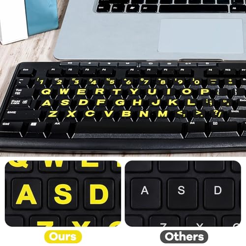 Pegatinas Grandes para Teclado en Inglés Heclia Universal miniatura 6