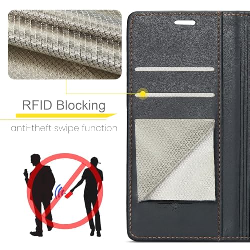 Flipalm For Google Pixel 8A Wallet Case With Rfid Blocking Credit Card Holder, Pu Leather Folio Flip Kickstand Protective Shockproof Cover Women Men thumb #5