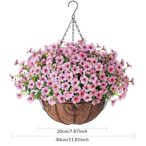 Fleurs artificielles pour l'extérieur multicolores et résistantes - 7