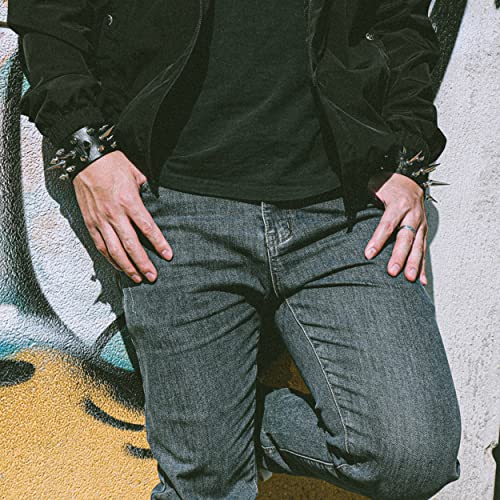 Eigso 1 Pair Punk Leather Bracelets For Men And Women Retro Vintage Leather Gothic Cuff Bracelets For Man And Woman #TOP1