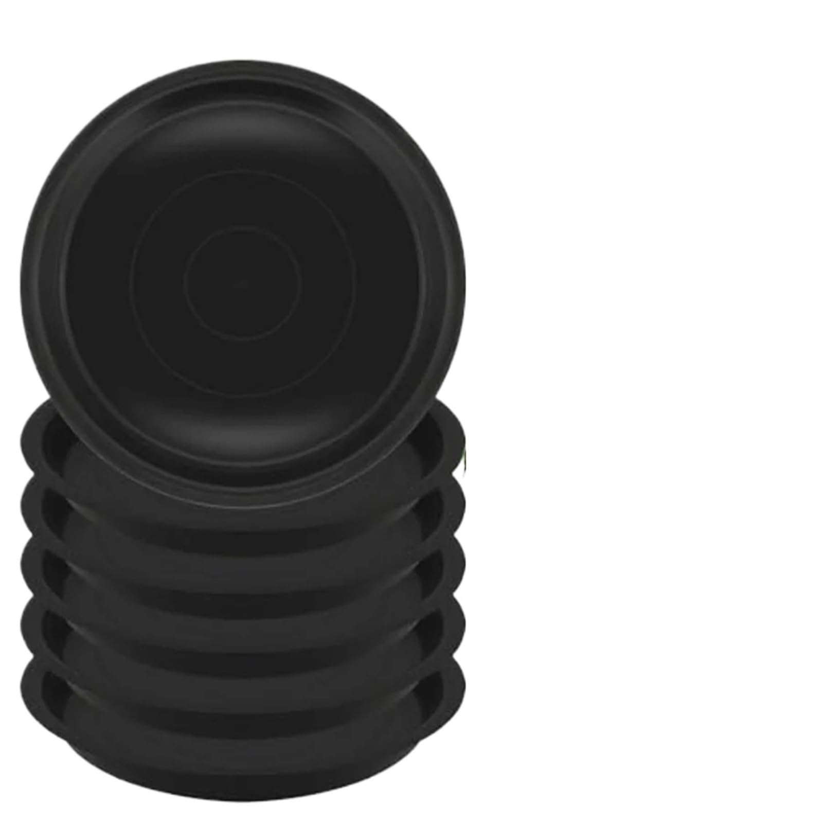 Soucoupe ronde en plastique noir 14 cm pour pots et décoration
