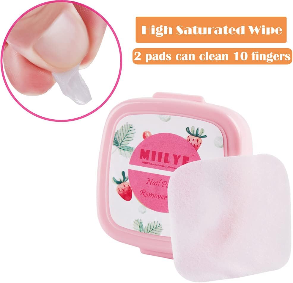 80PCS Nail Polish Remover Pads in Box, Easy to Carry | Instant Removal | Lint Free Nail Polish Wipes for Regular Air-dried Water/Oil Based Nail Polish Soak Off - Image 4