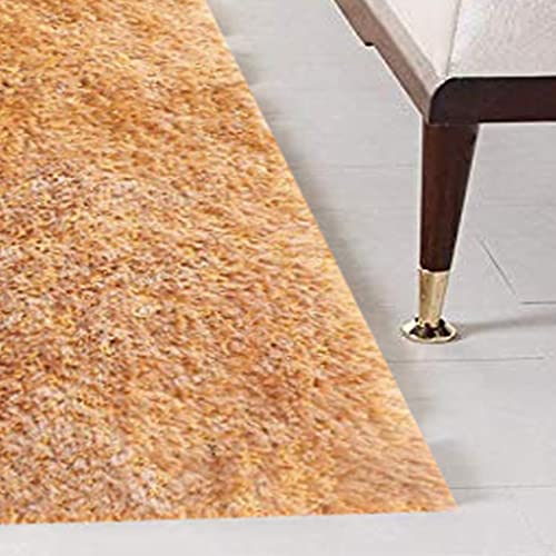 Image of Modern Fluffy Silky Micro Fiber Polyster Carpet /Runner for Bedroom, Study Room, Playing Room, Guest Room ETC 2x5 feet- C-29