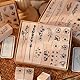Blumen Stempel Set, 22 Stück Holz und Gummi Stempelset zum Basteln, Dekorativer Montierter Pflanzen Stempel