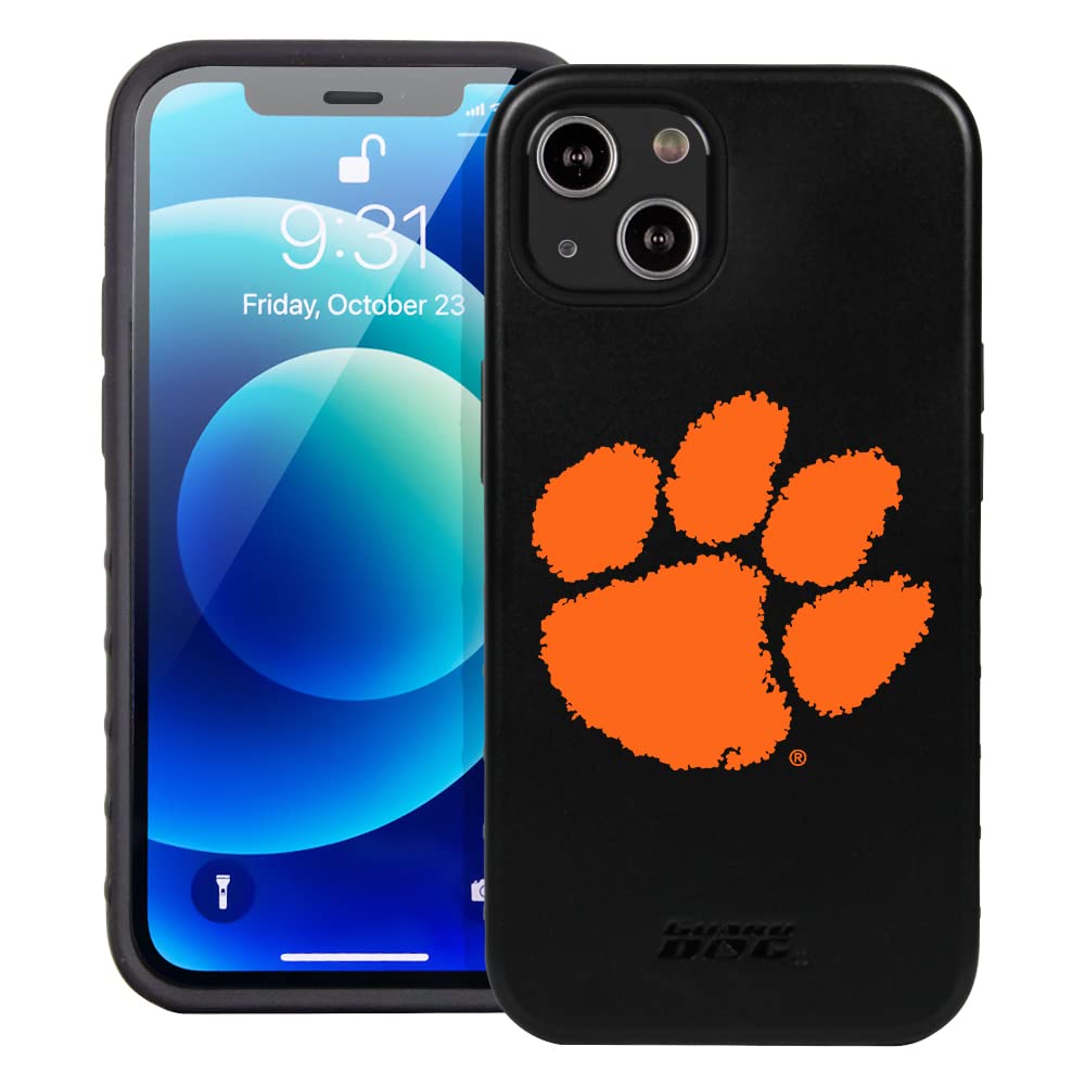 Guard Dog Case Compatible with iPhone 14 - Military Grade - Rugged Two Piece Protection - Collegiate Licensed - Clemson Tigers - Logo
