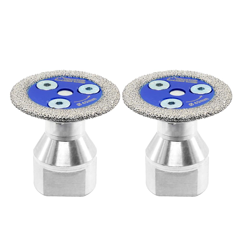 SHDIATOOL Mini Diamond Saw Blades M14 Thread Cutting Disc for Marble Granite Stone Concrete Masonry 2pcs 40mm
