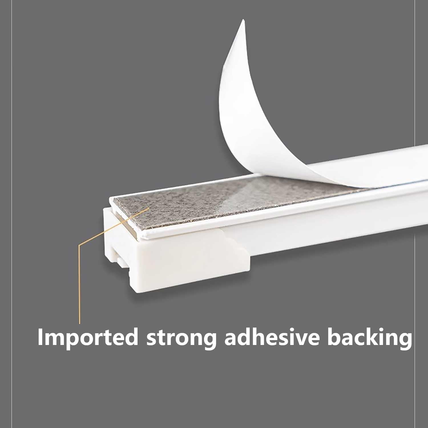 Self Adhesive Ceiling Curtain Track With silent pulleys curtain rods no drilling Adhesive Curtain Rod for Privacy in Open Rooms for Shower Bay Window RV Room Divider(5.2m(17.1ft))