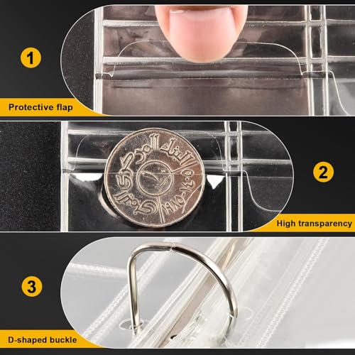 Álbum para monedas con tapa de cuero, 230 páginas miniatura 5
