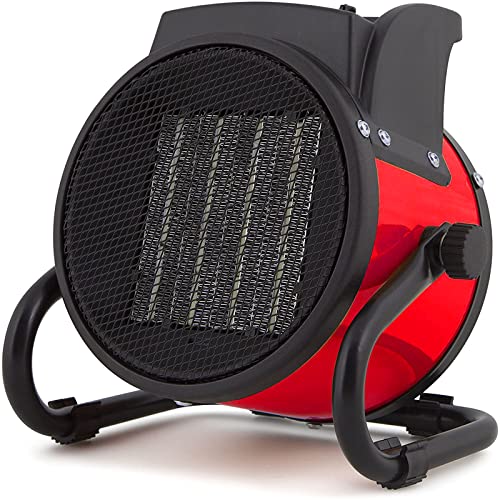 Heizlüfter 2000 Watt Keramik Heizlüfter- Elektroheizer 3 Heizstufen,für Baustelle Haus Werkstatt Wohnung Garage Heizgerät Cover