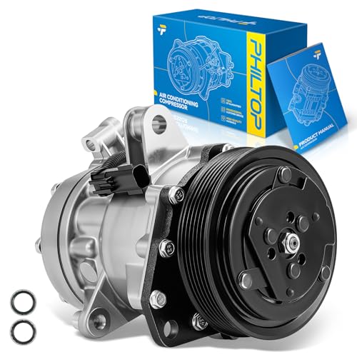 Image of PHILTOP 4825AFT NEW Air Conditioner AC Compressor with Clutch for Dodge Dakota 2000-2001 4.7L,Durango 2000-2001 4.7L