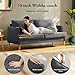 Loveseat Sofa Couch for Living Room with USB Type C Ports – Dark Gray Upholstered 70