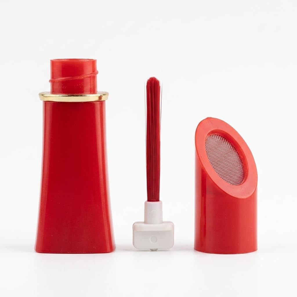 Precision Powder Sindoor Applicator Bottle with Built-in Mirror & (Red) | Sindoor-image-19