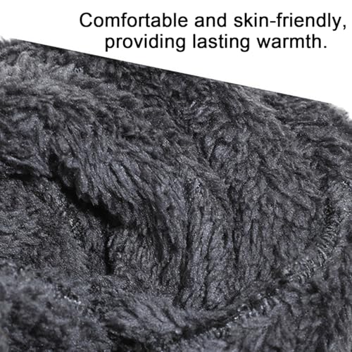 XILEPINGAN Wintermütze Schal Touchscreen Handschuhe Set - Unisex Beanie Strickmütze Winterschal Thermo Handschuhe,Wintermütze Strickmütze Schlauchschal Strickhandschuhe mit Fleece Gefütterte (Grau)